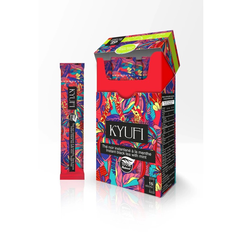 Thé noir à la menthe non sucré x15