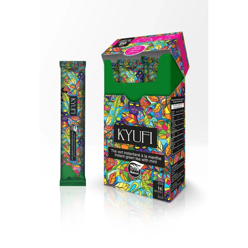 Kyufi Tea - Thé vert à la menthe 100% Naturel Sucré